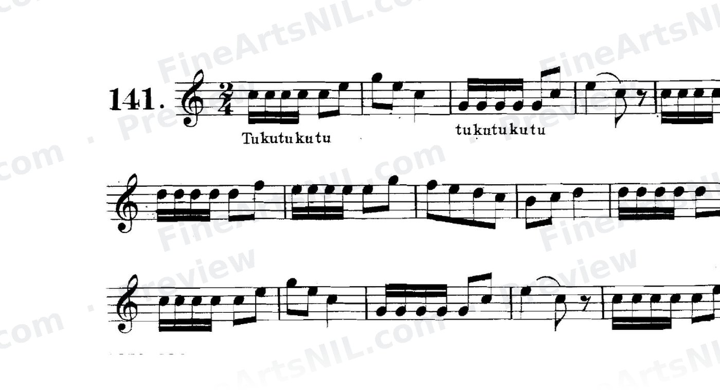 Tonguing as applied to the Trumpet / No. 141