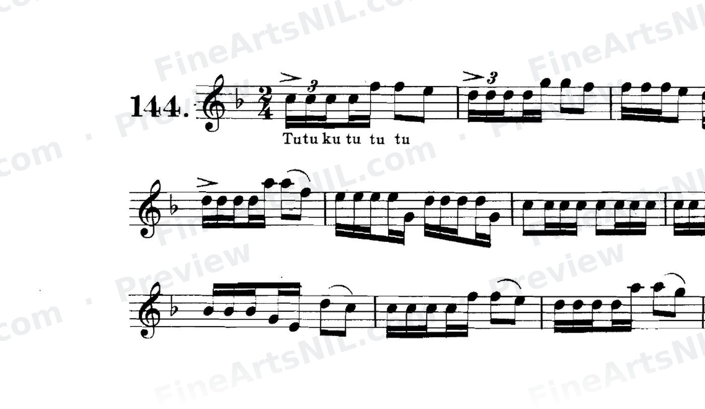 Tonguing as applied to the Trumpet / No. 144