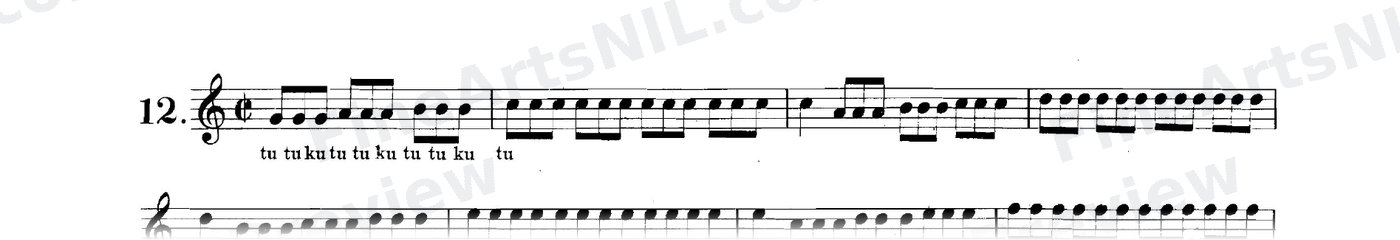 Triple Tonguing / No. 12