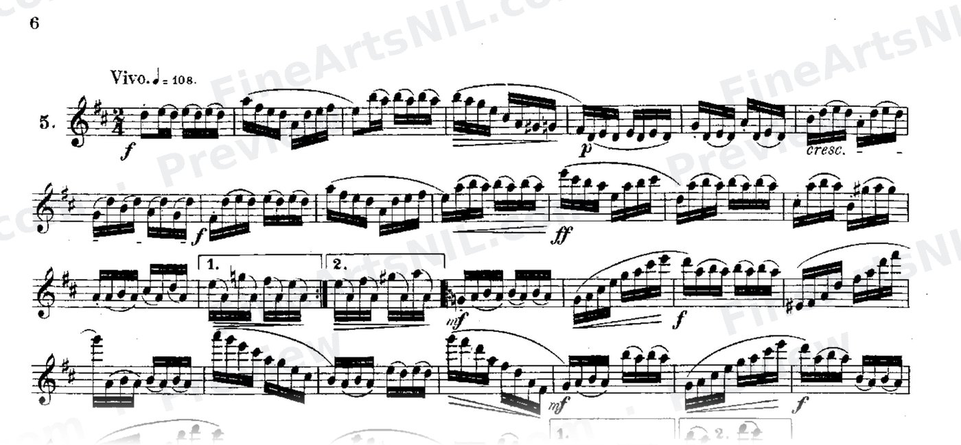 24 Instructive Exercises, Op. 30 / No. 5 / Exercise No. 5