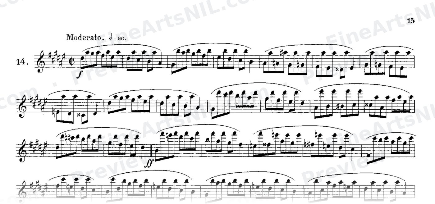 24 Instructive Exercises, Op. 30 / No. 14 / Exercise No. 14