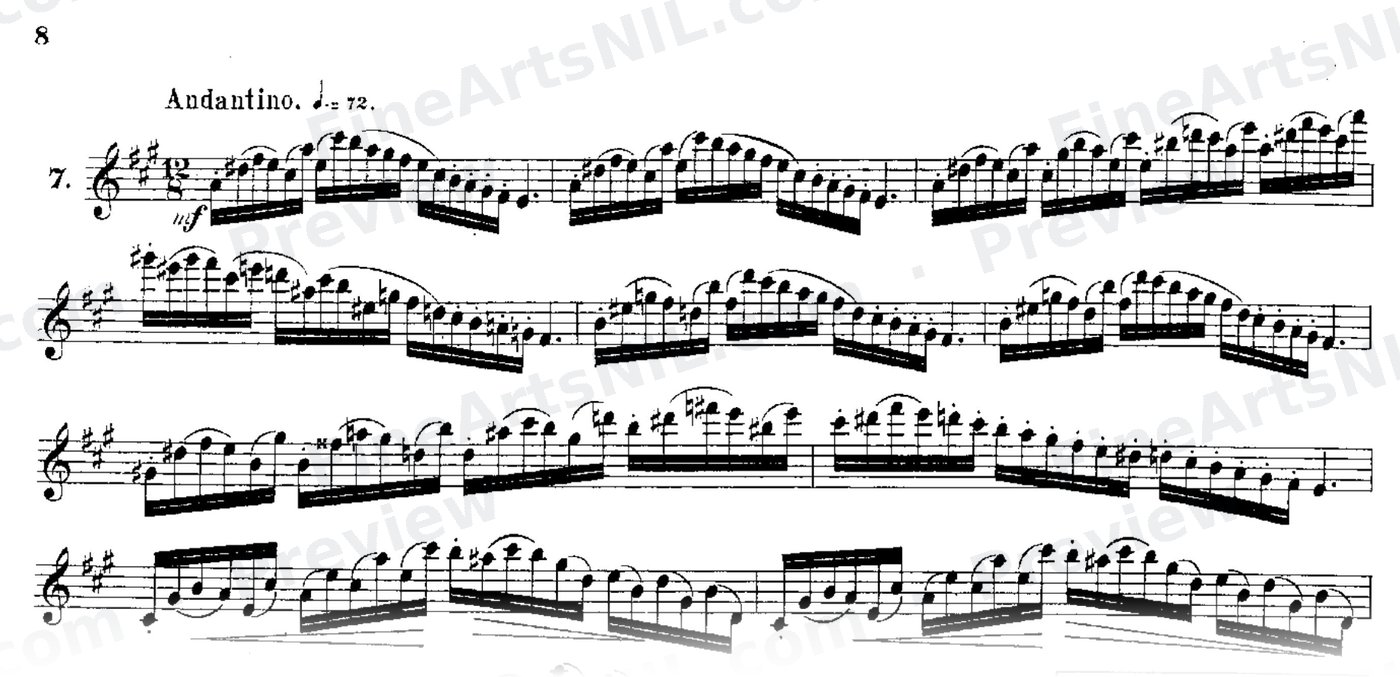 24 Instructive Exercises, Op. 30 / No. 7 / Exercise No. 7