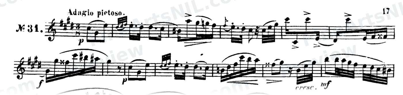48 Studies, Op. 31 / No. 31 / Study No. 31