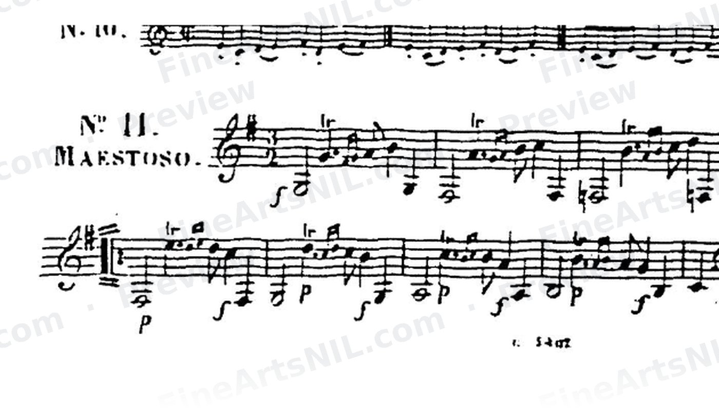 60 Selected Studies, Op. 6 Book I / No. 11 / Study No. 11
