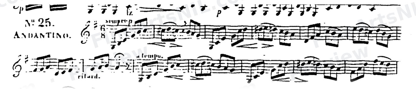 60 Selected Studies, Op. 6 Book I / No. 25 / Study No. 25
