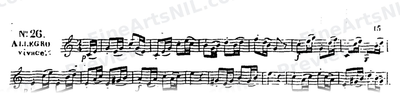 60 Selected Studies, Op. 6 Book I / No. 26 / Study No. 26
