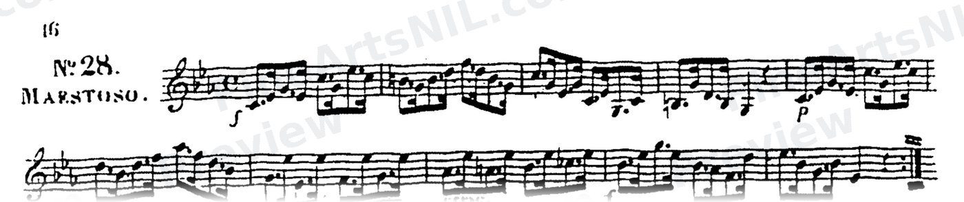 60 Selected Studies, Op. 6 Book I / No. 28 / Study No. 28