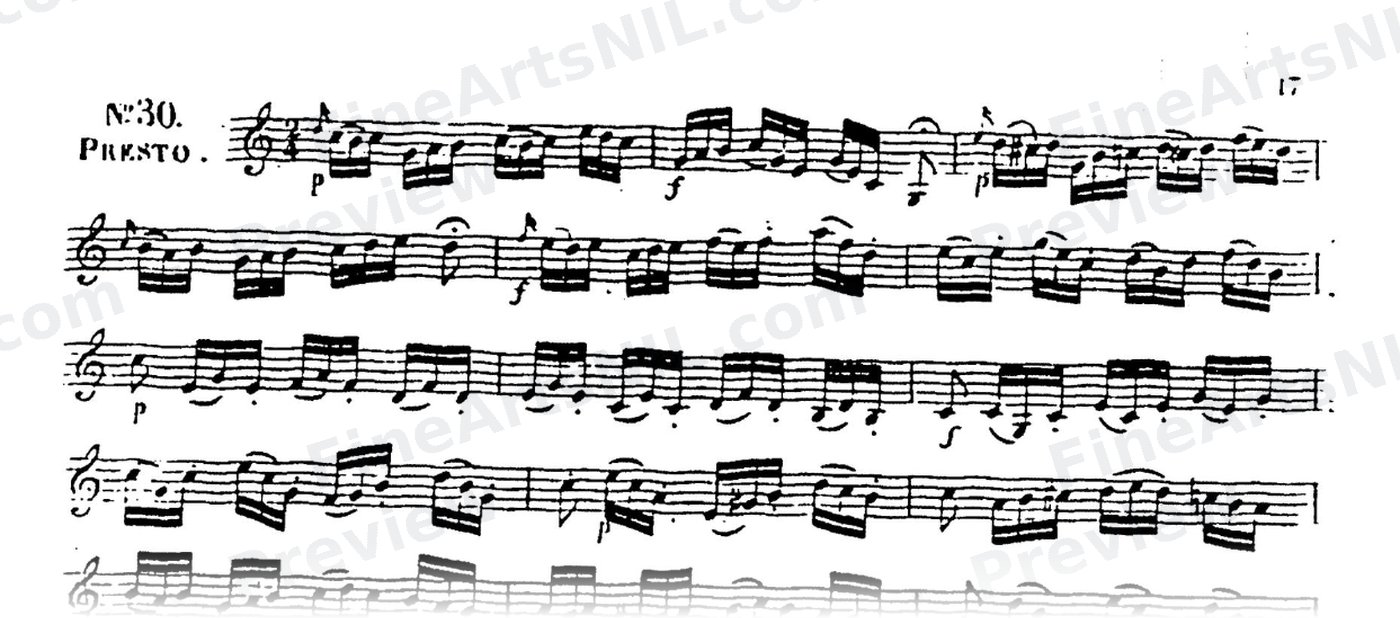 60 Selected Studies, Op. 6 Book I / No. 30 / Study No. 30