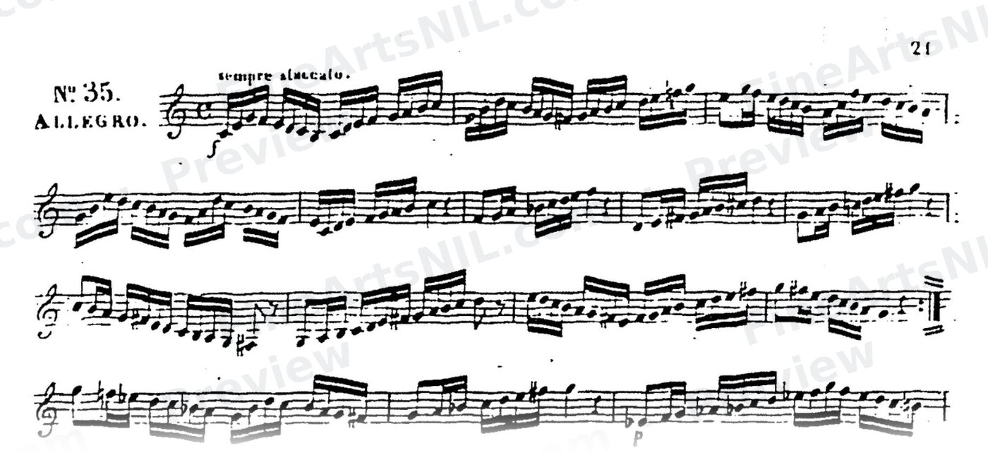 60 Selected Studies, Op. 6 Book I / No. 35 / Study No. 35