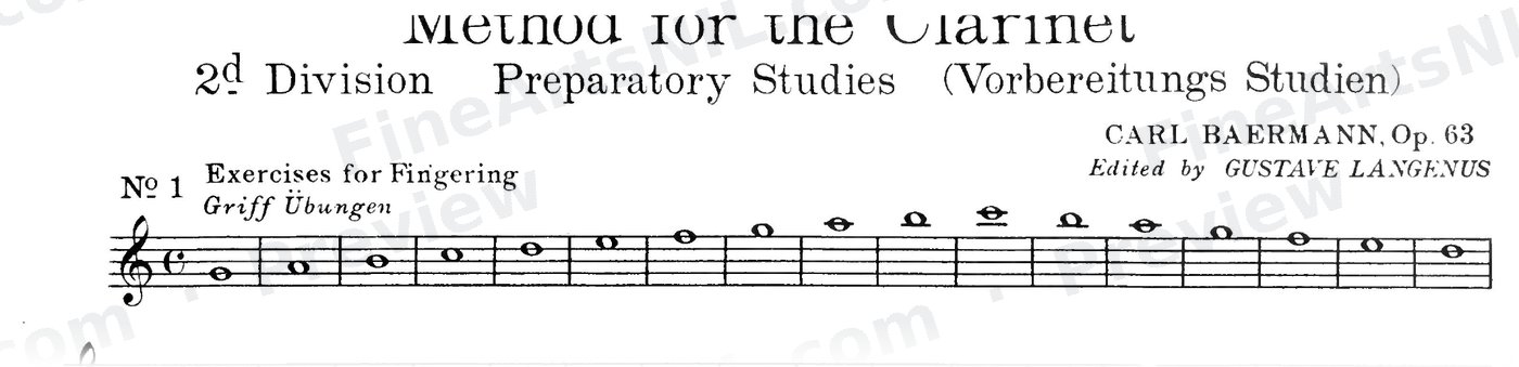 Preparatory Studies (2nd Division, Op. 63) / No. 1 / Preparatory Study No. 1