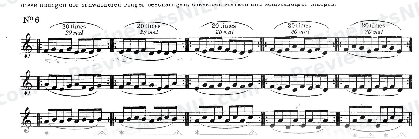 Preparatory Studies (2nd Division, Op. 63) / No. 6 / Preparatory Study No. 6