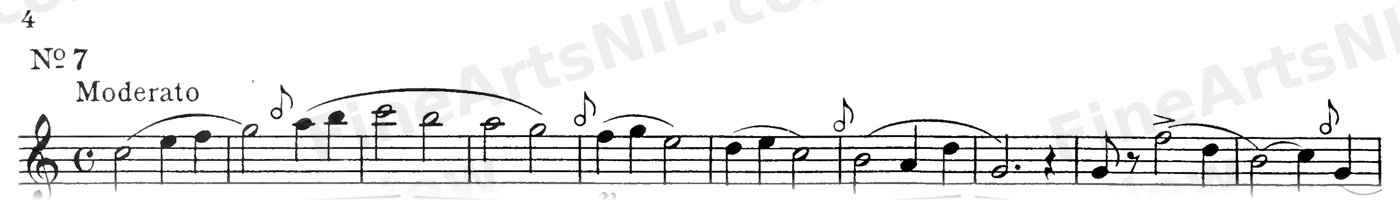 Preparatory Studies (2nd Division, Op. 63) / No. 7 / Preparatory Study No. 7