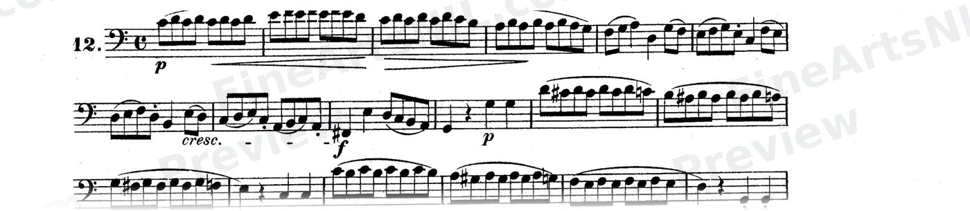 Bassoon Studies, Op. 8 Vol. II / No. 12 / Study No. 12