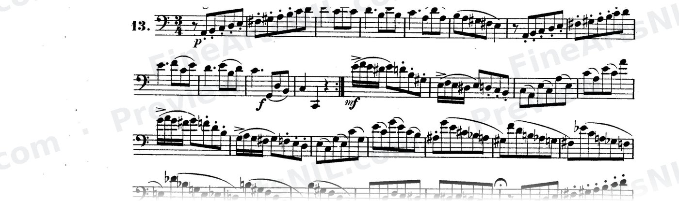 Bassoon Studies, Op. 8 Vol. II / No. 13 / Study No. 13