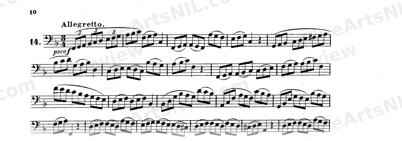 Bassoon Studies, Op. 8 Vol. II / No. 14 / Study No. 14