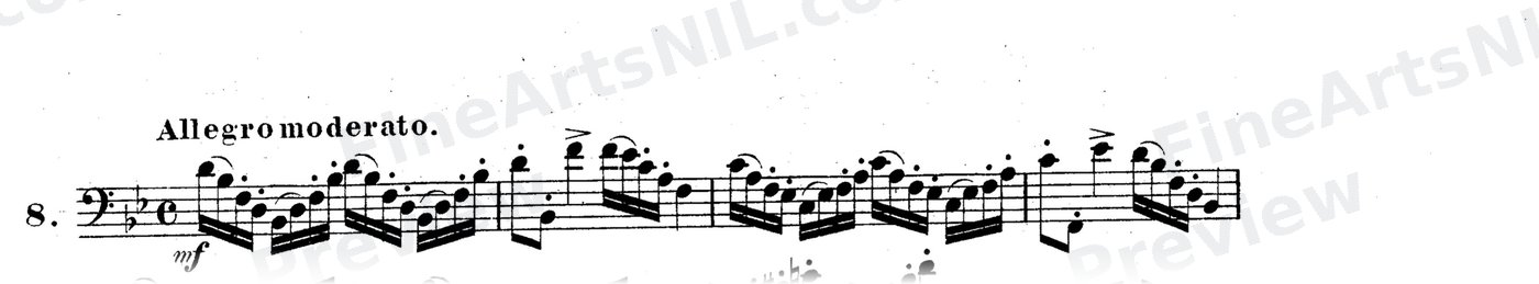 Bassoon Studies, Op. 8 Vol. II / No. 8 / Study No. 8