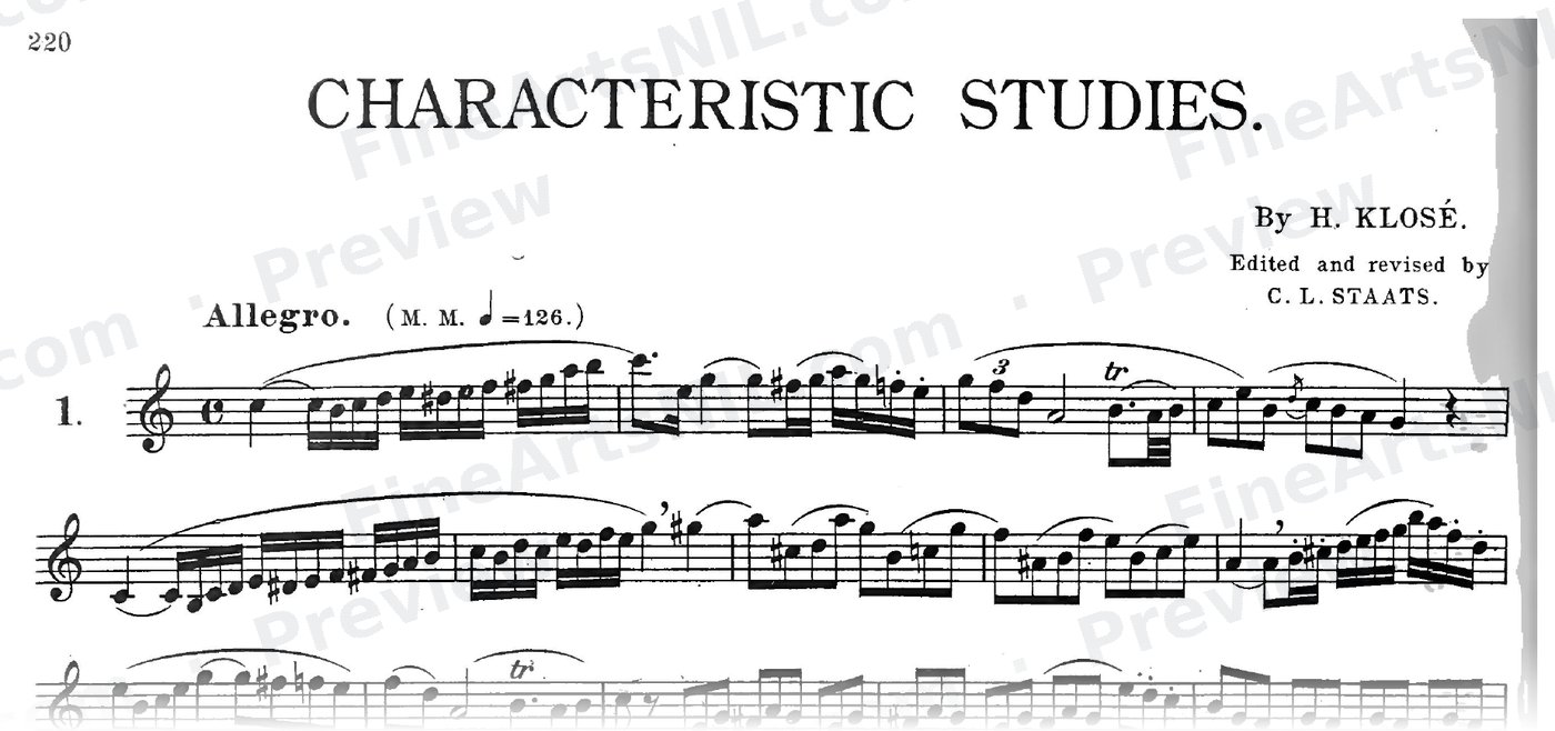 Characteristic Studies / No. 1 / Characteristic Study No. 1