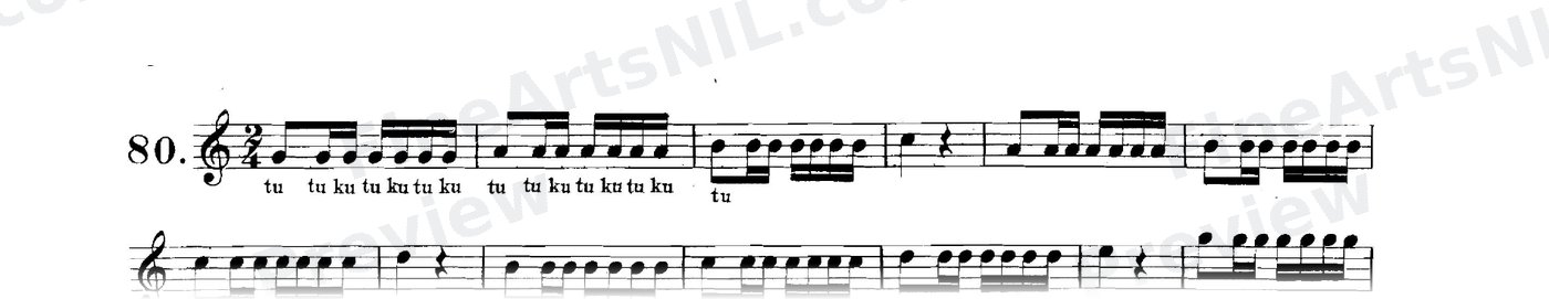 Double Tonguing / No. 80