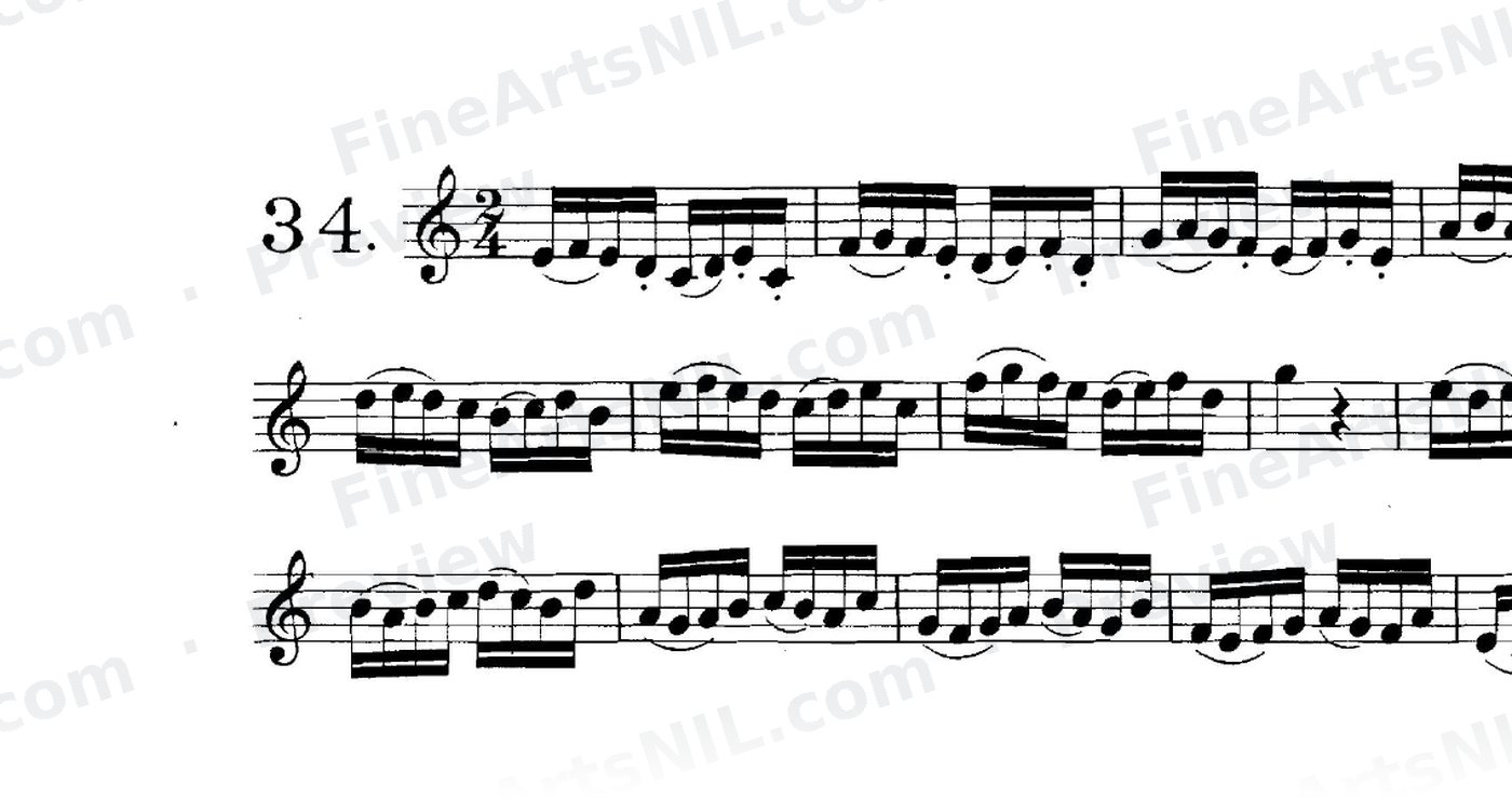 Exercises on Sixteenth Notes / No. 34