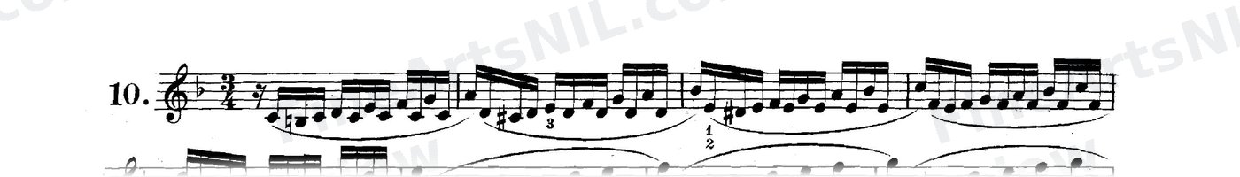 Preparatory Exercises on the Gruppetto / No. 10