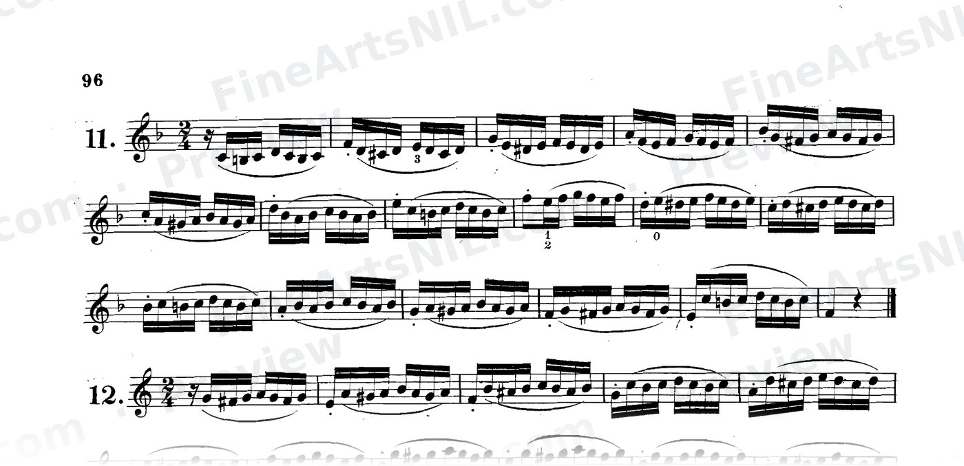 Preparatory Exercises on the Gruppetto / No. 15