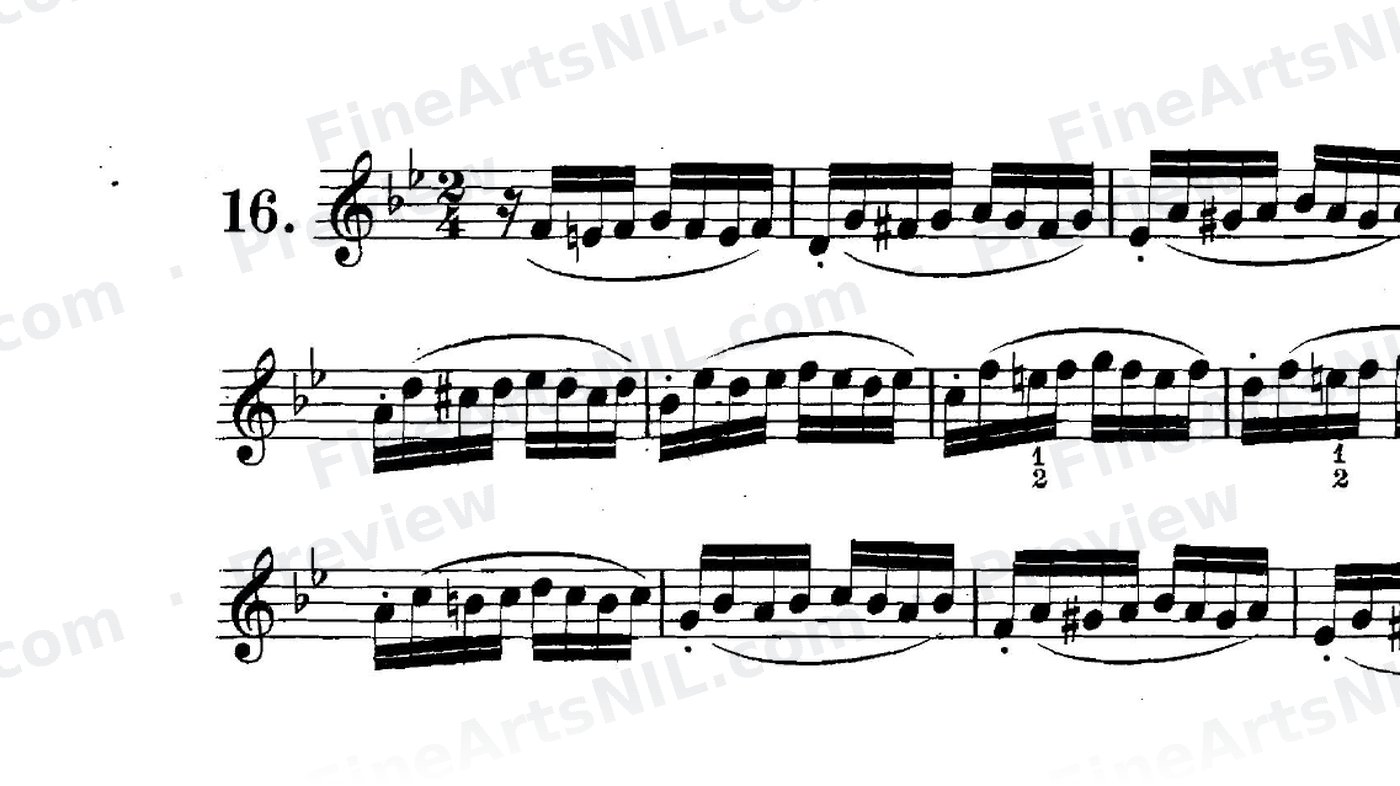 Preparatory Exercises on the Gruppetto / No. 16