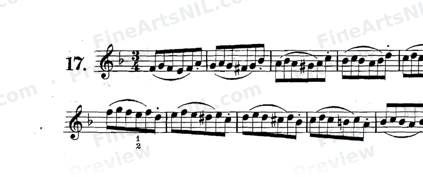 Preparatory Exercises on the Gruppetto / No. 17