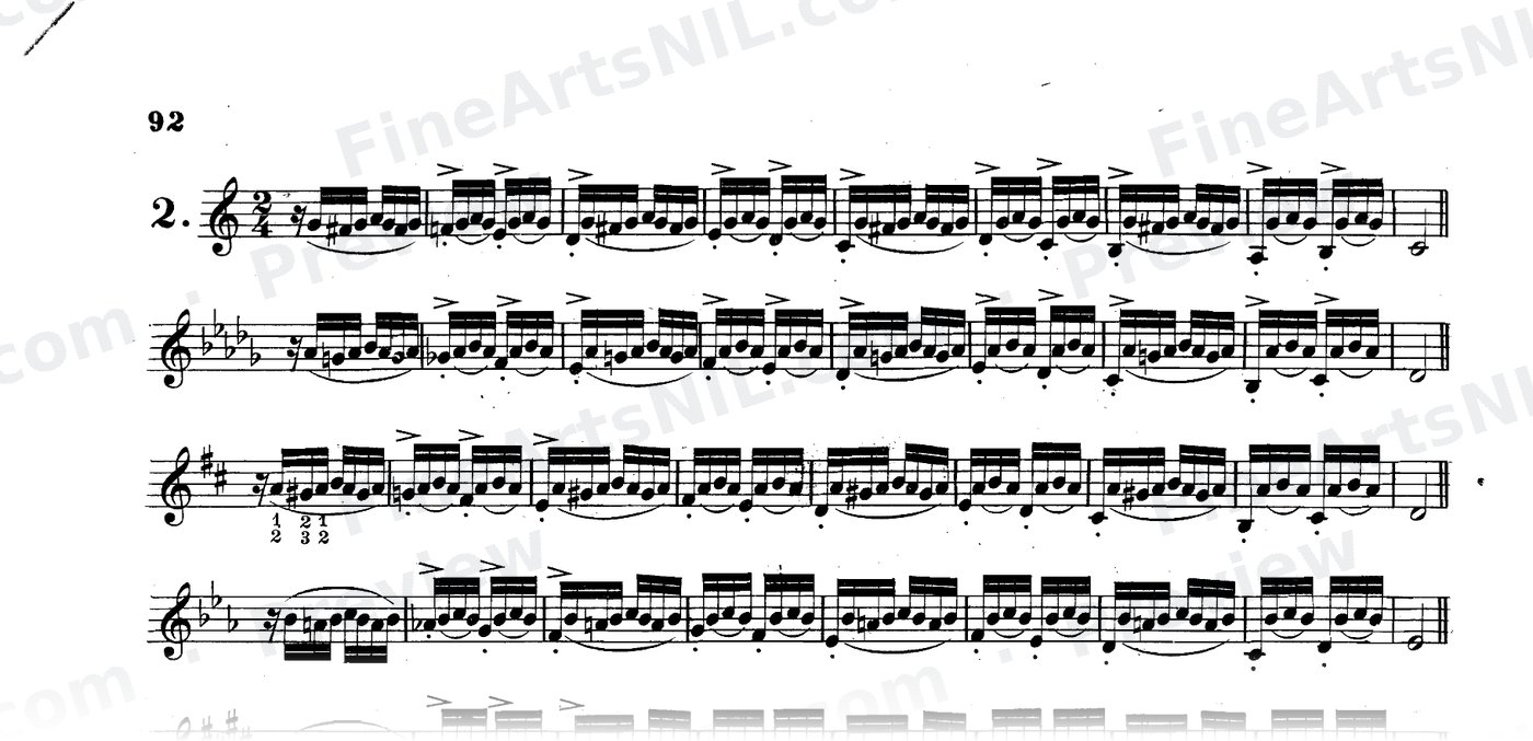 Preparatory Exercises on the Gruppetto / No. 2