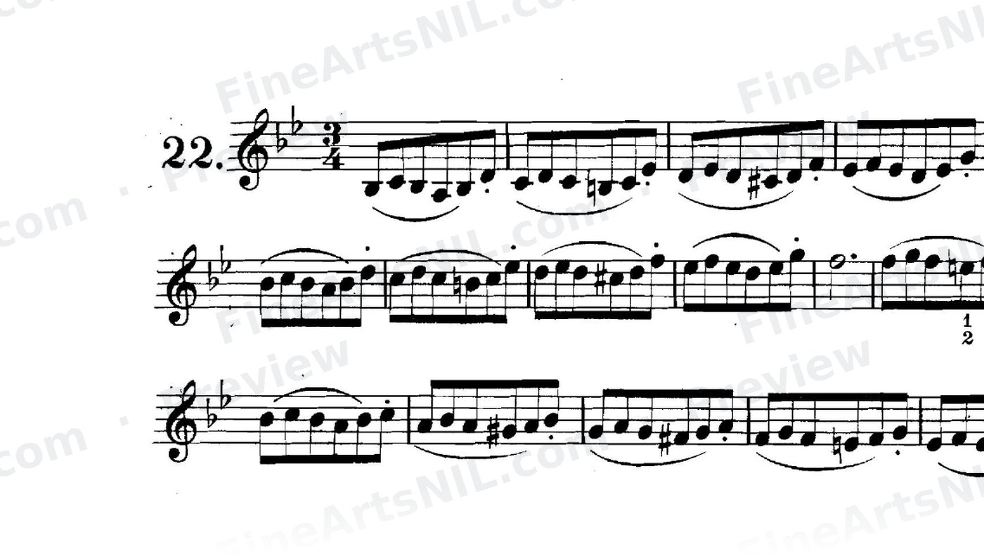 Preparatory Exercises on the Gruppetto / No. 22