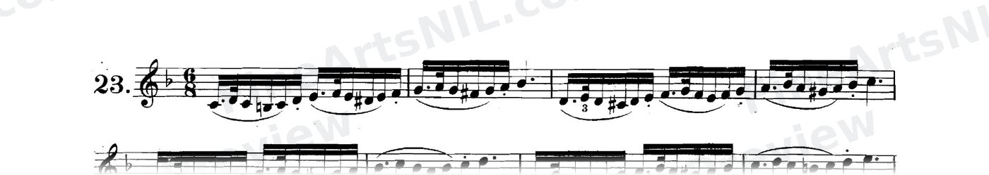 Preparatory Exercises on the Gruppetto / No. 23