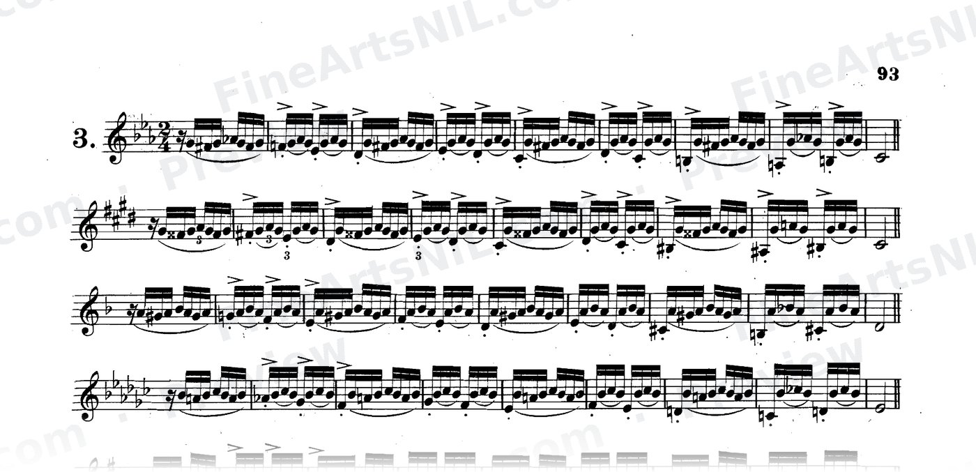 Preparatory Exercises on the Gruppetto / No. 3