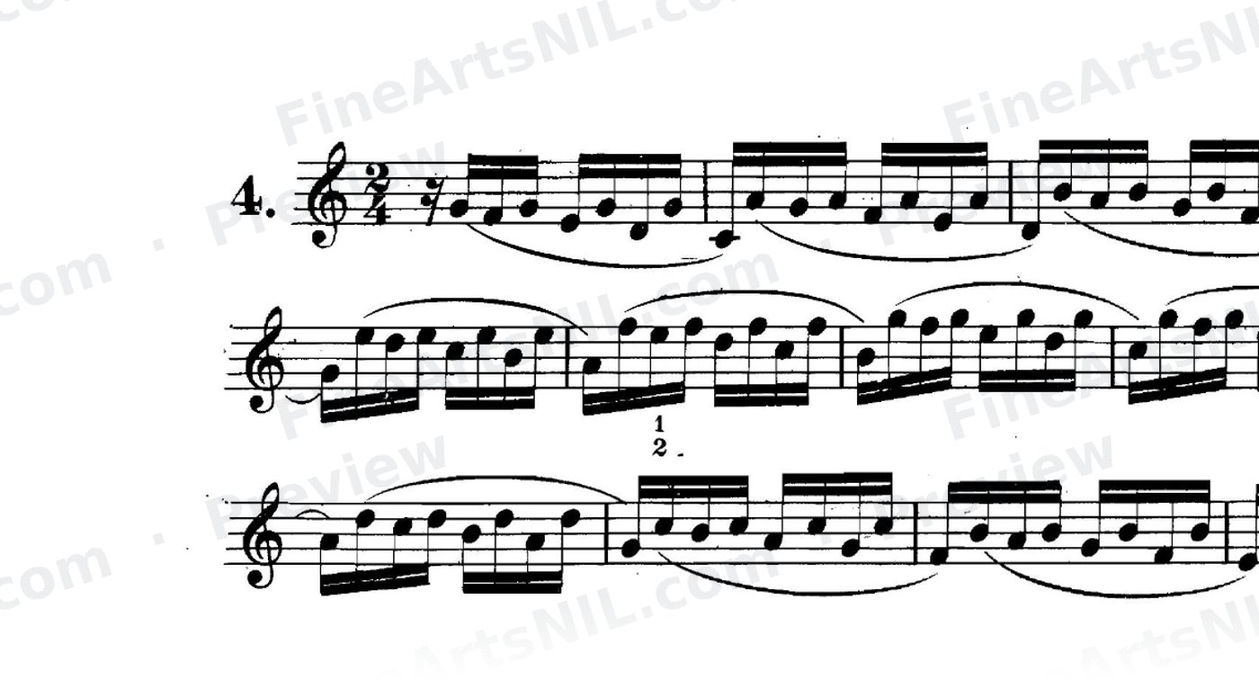 Preparatory Exercises on the Gruppetto / No. 4