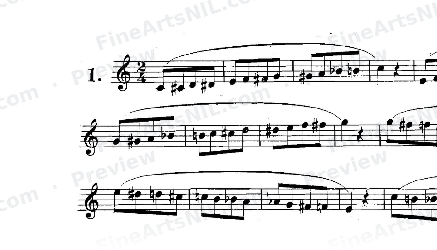 Scale Studies - Chromatic Scales / No. 1