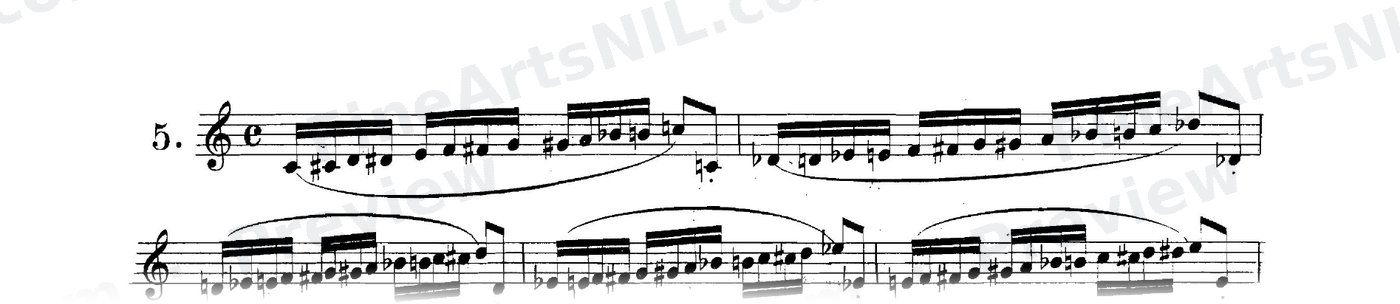 Scale Studies - Chromatic Scales / No. 5