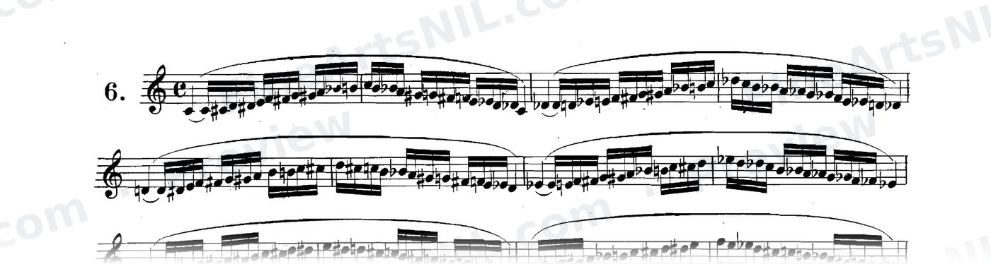 Scale Studies - Chromatic Scales / No. 6