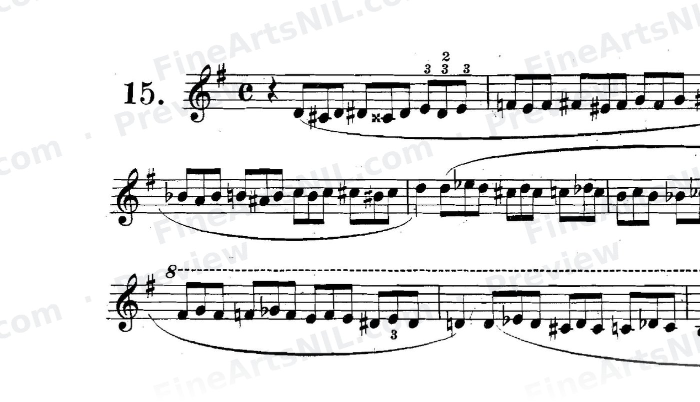 Scale Studies - Chromatic Triplets / No. 15