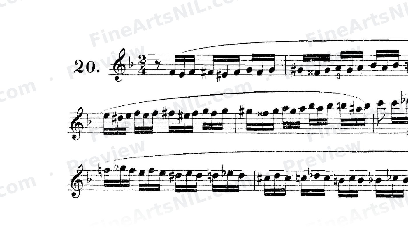 Scale Studies - Chromatic Triplets / No. 20