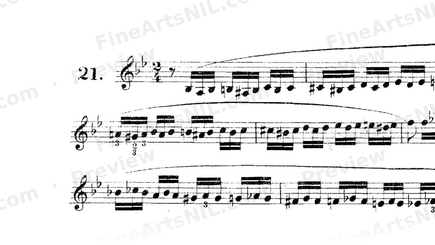 Scale Studies - Chromatic Triplets / No. 21