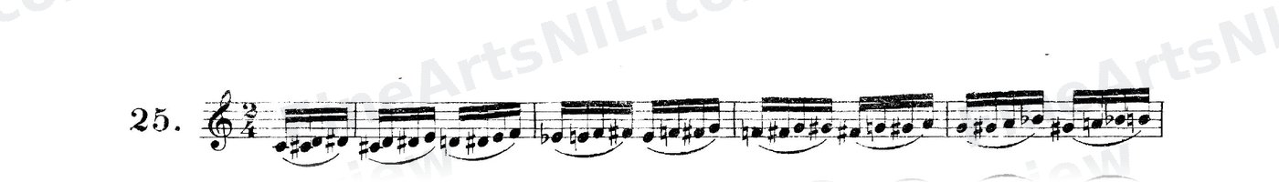Scale Studies - Chromatic Triplets / No. 25