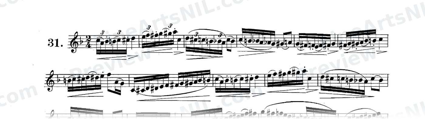 Scale Studies - Chromatic Triplets / No. 31